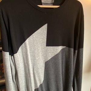Canali Black Edition Sweater with Geometric Design